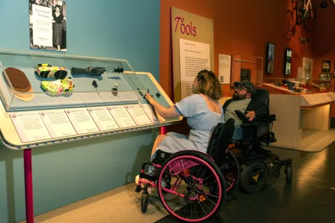 Design and disability intext 2: Disabled users in the gallery space [Pic: Isobel Greenhalgh]