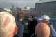 A man confronts the picket line 