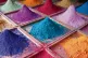 DEADLY COLOURS: Pigments for sale at a market in Goa, India 