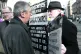 Eamon Reid (right) abused by priests confronts Archbishop Di