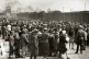 Nazi soldiers separate Hungarian Jews on the ramp at Auschwi