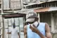 A man wearing a mask against the spread of the coronavirus c