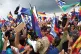Supporters of former Bolivian President Evo Morales attend a