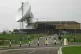NEST OF SPIES: (Left) Satellite communications antennae at R