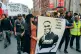 ANGER: Protesters march through London at the weekend to cal