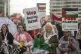 LOUD AND CLEAR: People take part in a Palestine solidarity r
