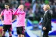 HEARTBREAK: Strachan (right) attempts to console his players