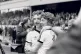 Ipswich Town's Kevin Beattie and Clive Woods celebrate their