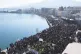 The rally in Mytilene on Lesbos, Greece, on January 22, 2020