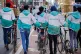 A Manchester Deliveroo strike on February 14
