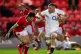 England's Sam Underhill attempts to break clear during the A