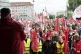 Trade unionists on the march in Austria