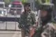 Indian paramilitary soldiers stand guard at a temporary checkpoint in Srinagar, Indian controlled Kashmir, Wednesday, April 30, 2025