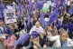STRIKE WAVE: School support staff members of Unison during a rally outside the Scottish Parliament, part of a huge wave of industrial action that spread across Britain to various overlooked sectors, September 2023