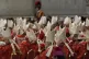 Cardinals adjust their mitre hats during a final Mass celebrated by cardinals inside St. Peter's Basilica before the conclave to elect a new pope, at the Vatican, May 7, 2025