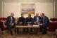 From left: British Prime Minister Keir Starmer, Ukraine's President Volodymyr Zelenskyy, French President Emmanuel Macron, Polish Prime Minister Donald Tusk and German Chancellor Friedrich Merz make a call to US President Donald Trump from Kyiv, Ukraine, May 10, 2025