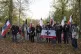 Participants of a demonstration of Reich citizens carry black and white and others in Potsdam, Germany, November 14, 2020
