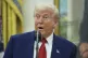 US President Donald Trump speaks during a swearing in ceremony for interim US Attorney General for the District of Columbia Jeanine Pirro, May 28, 2025, in the Oval Office of the White House in Washington
