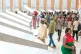THE PAST INFORMS THE FUTURE: People visit the mausoleum for Burkina Faso's revolutionary leader Thomas Sankara in Ouagadougou, inaugurated last Saturday