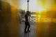 A man walks on a hot summer day in Srinagar, India-controlled Kashmir, July 25, 2024