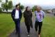 Deputy Prime Minister Angela Rayner with Scottish Labour leader Anas Sarwar and Labour Party candidate Davy Russell during a walk about in Quarter, South Lanarkshire, while on the campaign trail for the Hamilton, Larkhall and Stonehouse by-election, May 29, 2025