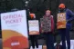 Junior doctors and members of the British Medical Association (BMA) outside Queen's Medical Centre, Nottingham, January 3, 2024