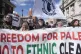 Former Labour Party leader Jeremy Corbyn (centre) takes part pro-Palestine march in central London, organised by a number of groups under the Palestine Coalition banner, March 15, 2025