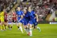 Chelsea's Lucy Bronze celebrates scoring their side's first goal of the game during the Barclays Women's Super League match at Leigh Sports Village, Manchester, April 30, 2025