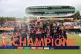 23/07/17 of England celebrate with the trophy during the ICC Women's World Cup Final at Lord's, London
