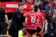 Manchester United manager Marc Skinner speaks to his players during the Barclays Women's Super League match at Old Trafford, Manchester. Picture date: Sunday May 4, 2025