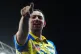 Luke Humphries celebrates victory against Luke Littler in the final on night fourteen of the Premier League at Leeds Arena, Leeds, May 8, 2025