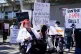 Protesters from the Glasgow Disability Alliance demonstrating outside the Scottish Parliament in Edinburgh, May 13, 2025