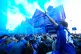 Everton fans let off flares before the Premier League match at Goodison Park, Liverpool, May 18, 2025