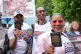 Supporters outside the High Court in central London, during a hearing over a last-minute block on the Government from concluding its deal on the Chagos Islands, May 22, 2025