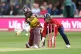 West Indies' Hayley Matthews in action during the Third Women's International T20 match at The Cloud County Ground, Chelmsford, May 26, 2025