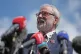 Former Sinn Fein president Gerry Adams outside the High Court in Dublin, after he was awarded 100,000 euro in damages after winning his libel action against the BBC, May 30, 2025