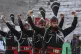 Pakistan's Rangers soldiers gesture during a daily closing ceremony at the Wagah, a joint post on the Pakistan and India border, near Lahore, Pakistan, May 3, 2025