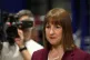 Chancellor of the Exchequer Rachel Reeves speaks with the media at the Rolls-Royce factory in Derby, May 15, 2025