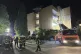 Firefighters with breathing apparatus and a ladder truck work at the Marienkrankenhaus hospital in Hamburg's Hohenfelde district of Hamburg, Germany June 1, 2025