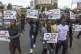 Demonstrators react to the death of Kenyan blogger Albert Ojwang, who died while in police custody, in Nairobi, June 9, 2025