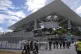 Law enforcement personnel walk outside Hard Rock Stadium during preparations for Saturday's opening match in the Club World Cup soccer tournament, June 11, 2025, in Miami Gardens, Fla.