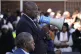 South African President Cyril Ramaphosa addresses victims of this week's floods in Mthatha, South Africa, June 13, 2025
