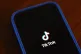 The TikTok app logo is shown on an iPhone on January 17, 2025, in Houston