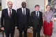 France's Minister for Europe and Foreign Affairs Jean-Noel Barrot, from left, Britain's Foreign Secretary David Lammy, Germany's Foreign Minister Johann Wadephul and European Union High Representative for Foreign Affairs and Security Policy, Kaja Kallas, pose for photographs in the offices of the honorary Consul of the Federal Republic of Germany in Geneva, Friday, June 20, 2025