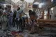 Syrian Civil Defence workers remove body remains inside Mar Elias church where a suicide bomber detonated himself in Dweil'a in the outskirts of Damascus, Syria, June 22, 2025