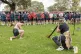 Jay McLean and Alton Walley perform a Welcome to Country ceremony for the British and Irish Lions players in Kings Park in Perth, Australia, Monday, June 23, 2025