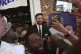 Democratic mayoral candidate Zohran Mamdani takes selfies with supporters after speaking at his primary election party, June 25, 2025, in New York