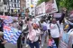 Supporters outside the High Court in central London, during a hearing over a last-minute block on the Government from concluding its deal on the Chagos Islands, May 22, 2025