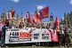 Local authority workers protest outside parliament