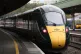 A GWR (Great Western Railway) train waits on a platform at Bristol Temple Meads station in Bristol